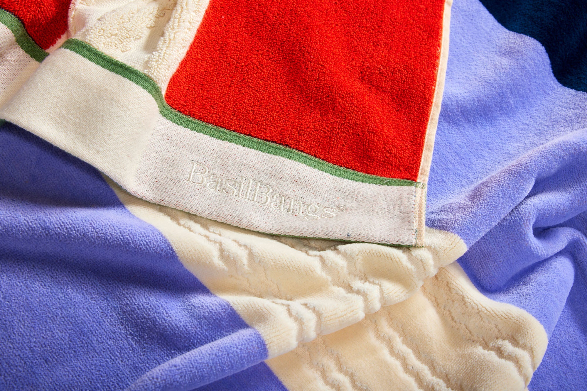Basil Bangs Beach Towel Ribbon